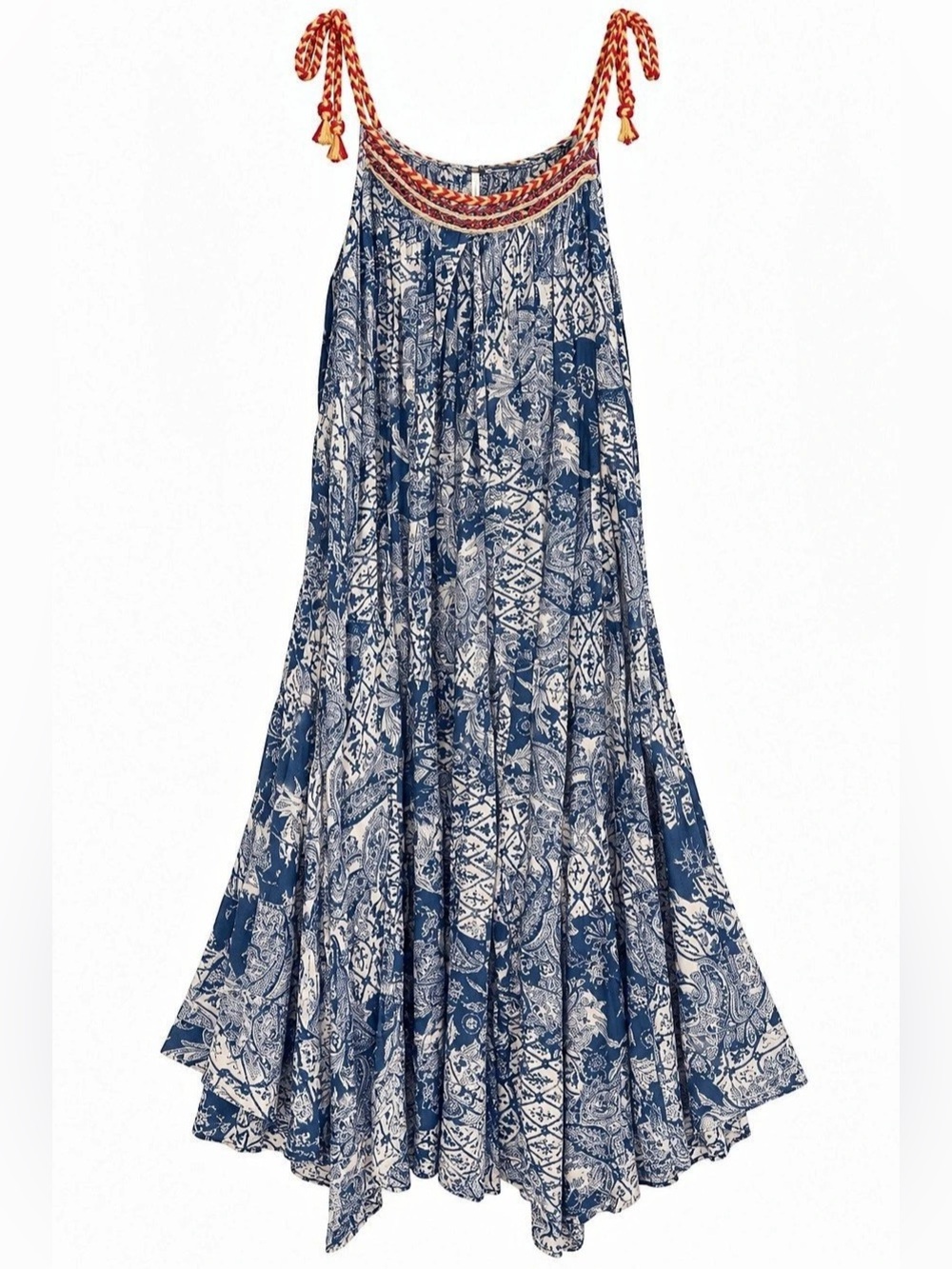 Free People Paisley Flowy Dress
